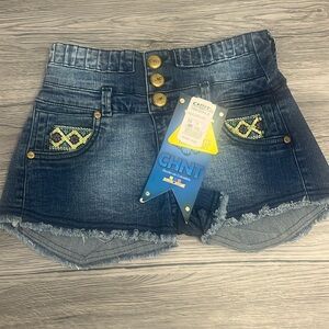 New Colombian butt lifter denim shorts for women size 3